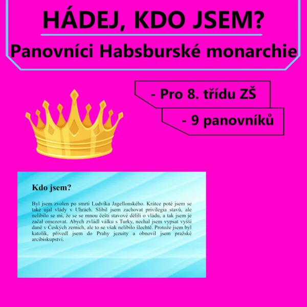 Hádej, kdo jsem! - Panovníci Habsburské monarchie 1