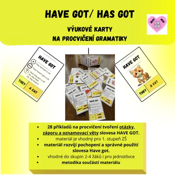 Have got/has got - výukové karty 1