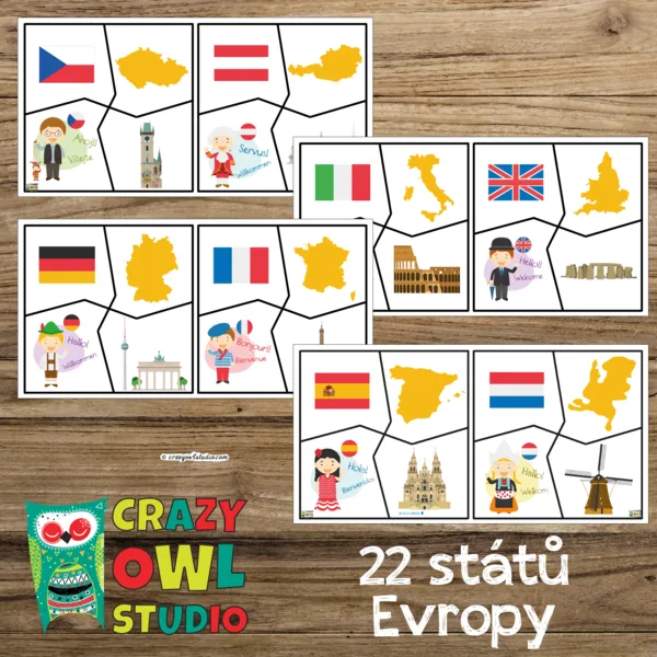 EVROPA kartičky 1