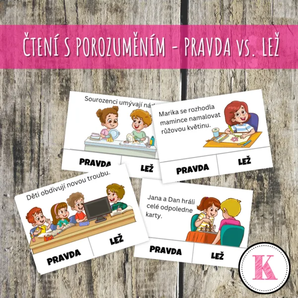 Čteme s porozuměním - pravda a lež 1