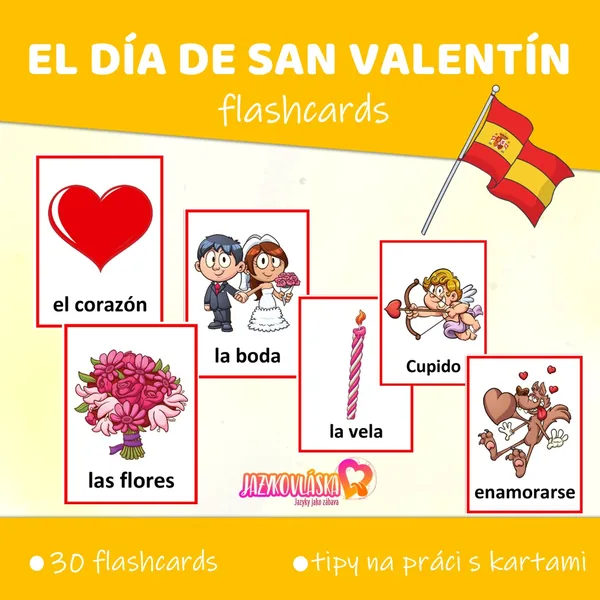 El Día de San Valentín flashcards 1
