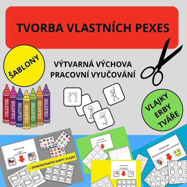 VYROBTE SI VLASTNÍ PEXESA A BAVTE SE - VÝTVARNÁ VÝCHOVA, VLASTIVĚDA 1