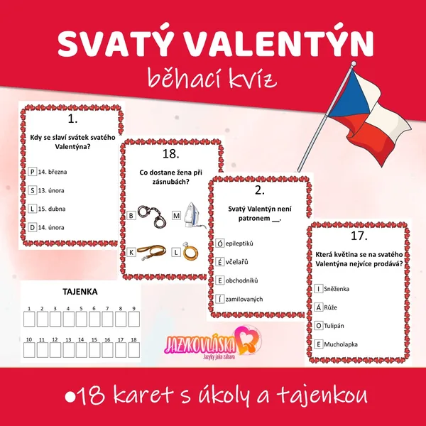 Svatý Valentýn běhací kvíz 1