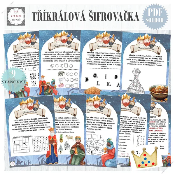 TŘÍKRÁLOVÁ ŠIFROVAČKA - stezka pro děti se šiframi 1
