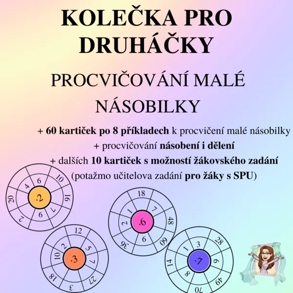 Kolečka pro druháčky - malá násobilka 1