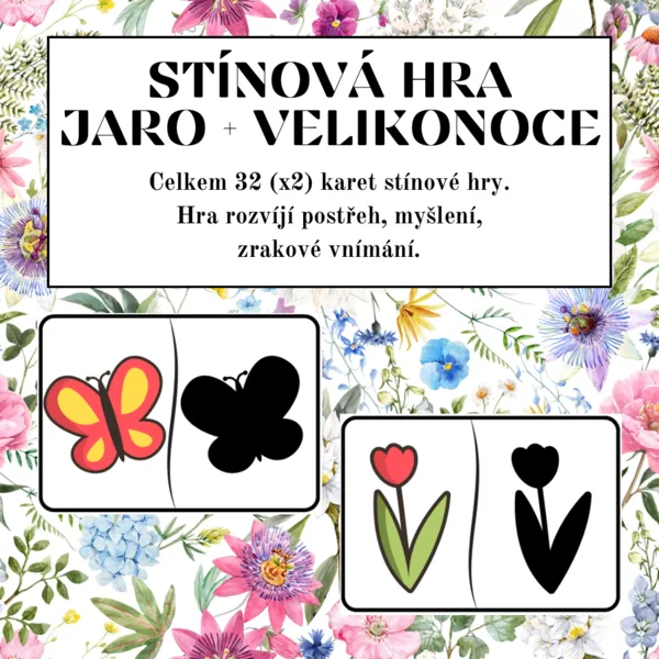 Stínová hra - jaro + Velikonoce 1