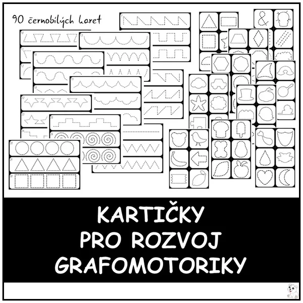 Kartičky pro rozvoj grafomotoriky 1