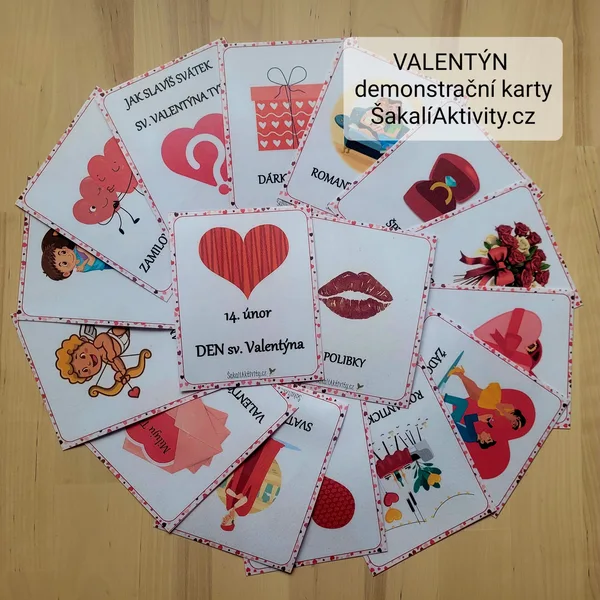 VALENTÝN - demonstrační karty 1