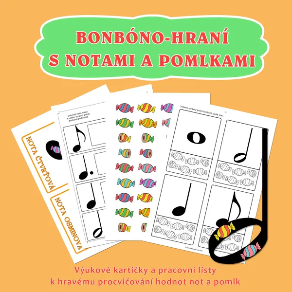 Bonbóno-hraní s notami a pomlkami 1