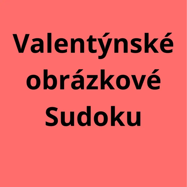 Valentýnské obrázkové sudoku 1