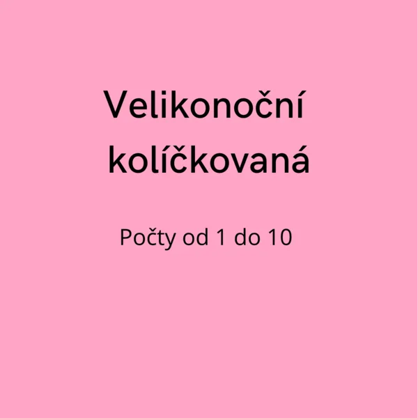 Velikonoční kolíčkovaná 1