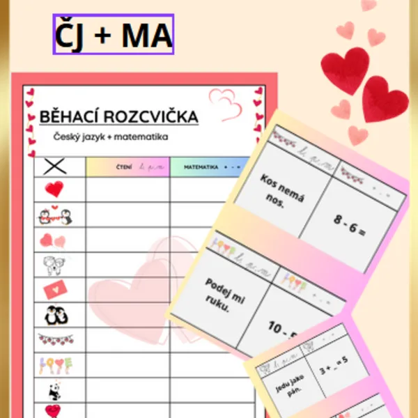 Běhací diktát - Valentýn  1