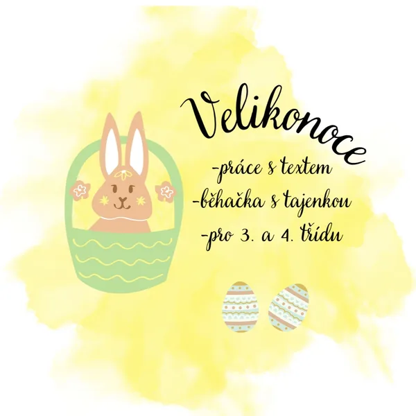Velikonoce + velikonoční běhačka s tajenkou 1