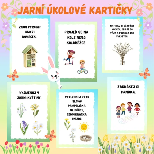 Jarní úkolové kartičky  1