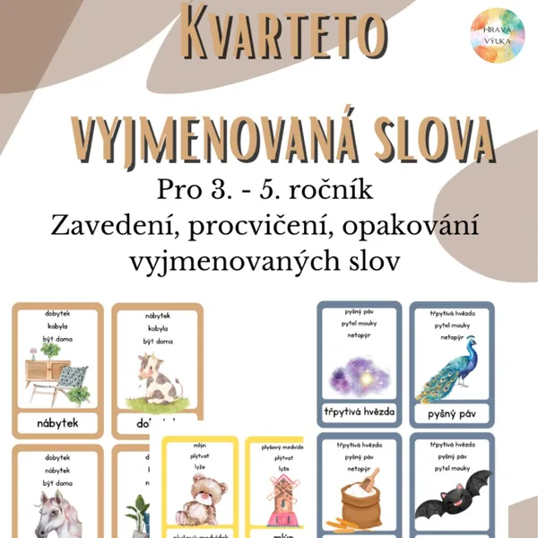 Vyjmenovaná slova - kvarteto 1