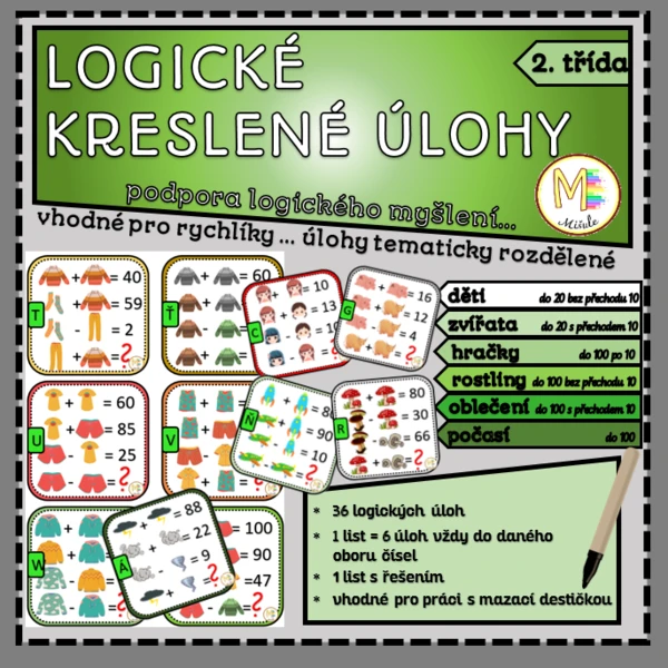 LOGICKÉ KRESLENÉ ÚLOHY- 2. třída 1