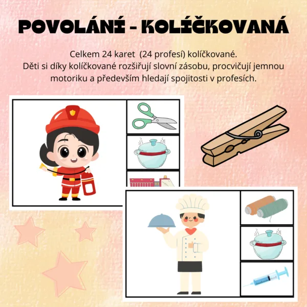 Povolání - kolíčkovaná 1