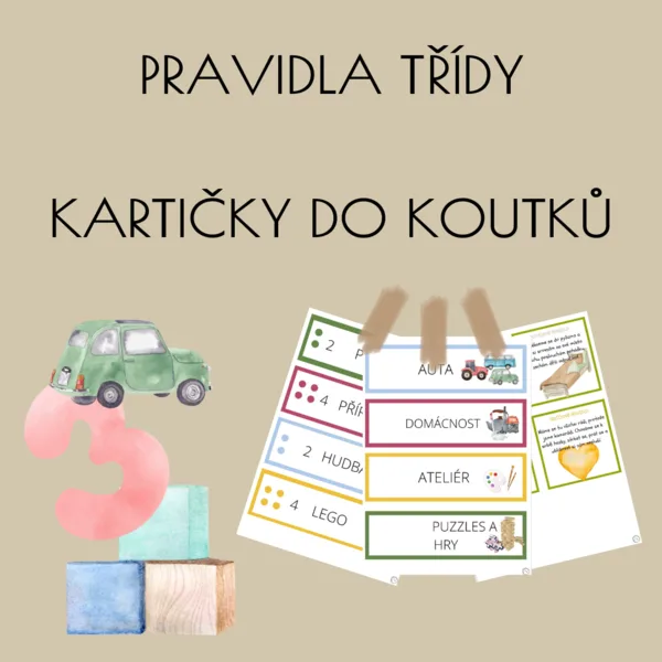 PRAVIDLA TŘÍDY KARTY DO KOUTKŮ 1