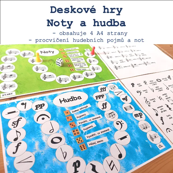 Deskové hry - noty, hudba 1