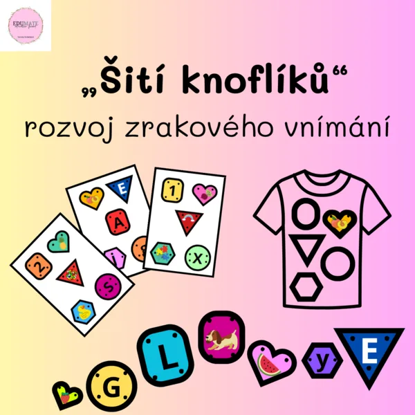 Zrakové vnímání - "šití knoflíků" 1