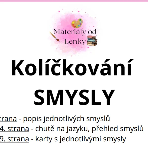 Lidské smysly - KOLÍČKOVÁNÍ 1
