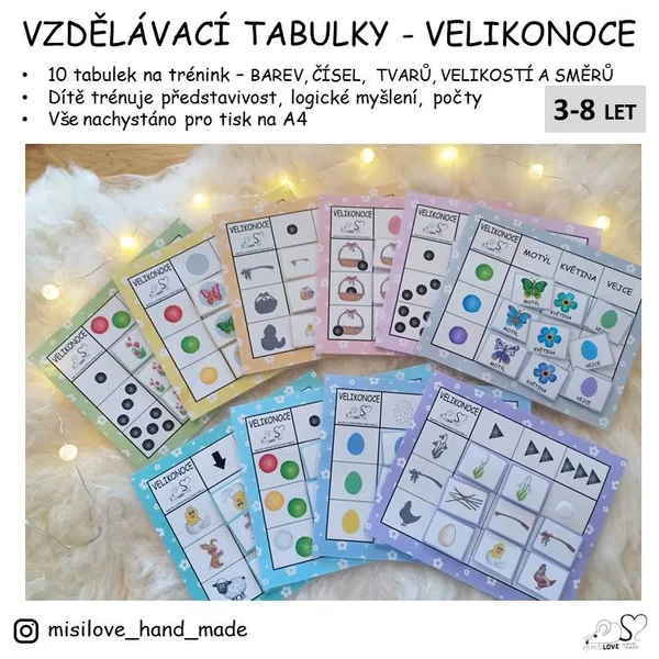 VZDĚLÁVACÍ TABULKY - VELIKONOCE 1