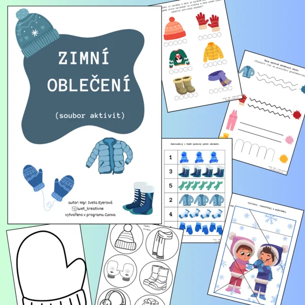 ZIMNÍ OBLEČENÍ - soubor aktivit 1