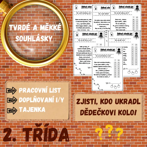 Tvrdé a měkké souhlásky - Odhal zloděje! 1