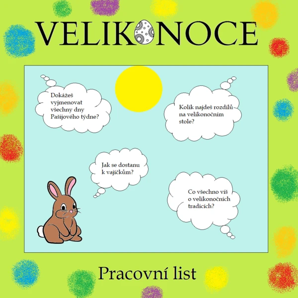 Velikonoce- pracovní list 1
