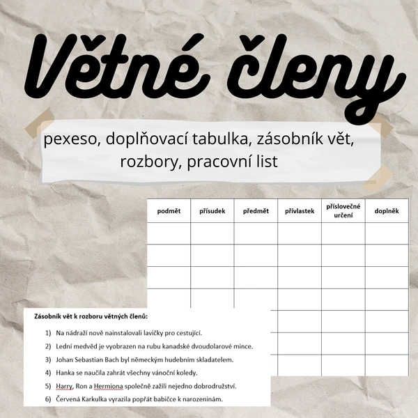 Větné členy 1
