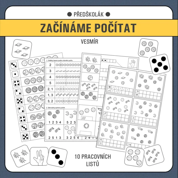 Začínáme počítat - vesmír 1
