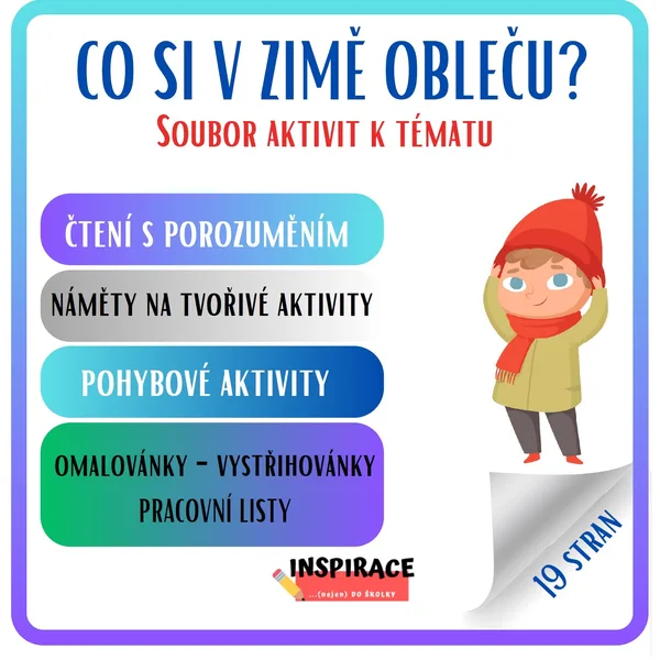 CO SI V ZIMĚ OBLEČU? 🧤 (soubor aktivit k tématu)🧣 1