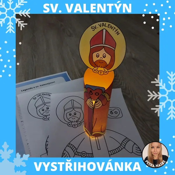 SV. VALENTÝN - Legenda a vystřihovánka 1