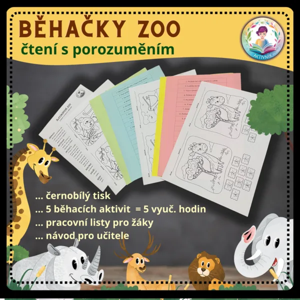 Běhačka ZOO - čtení s porozuměním 1