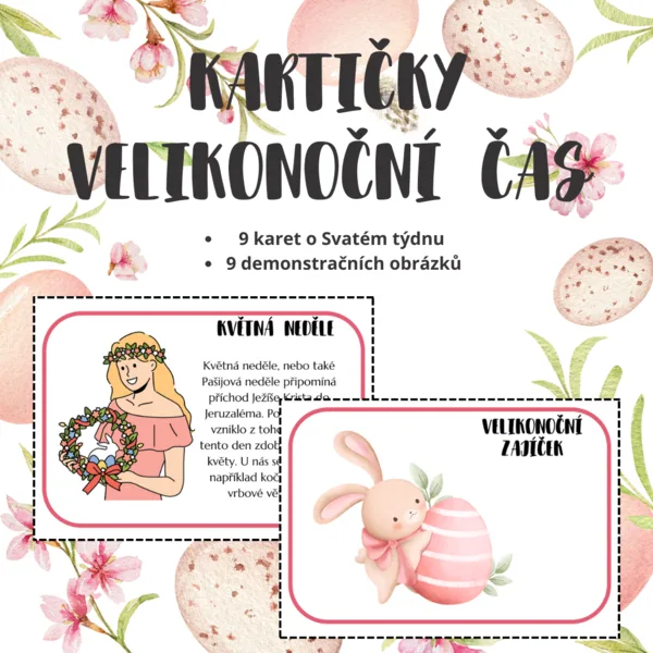 Demonstrační/komunikační kartičky velikonoční čas 1