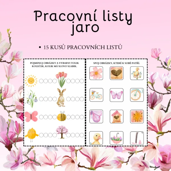 Jarní pracovní listy 1