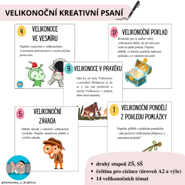 Velikonoční kreativní psaní 1