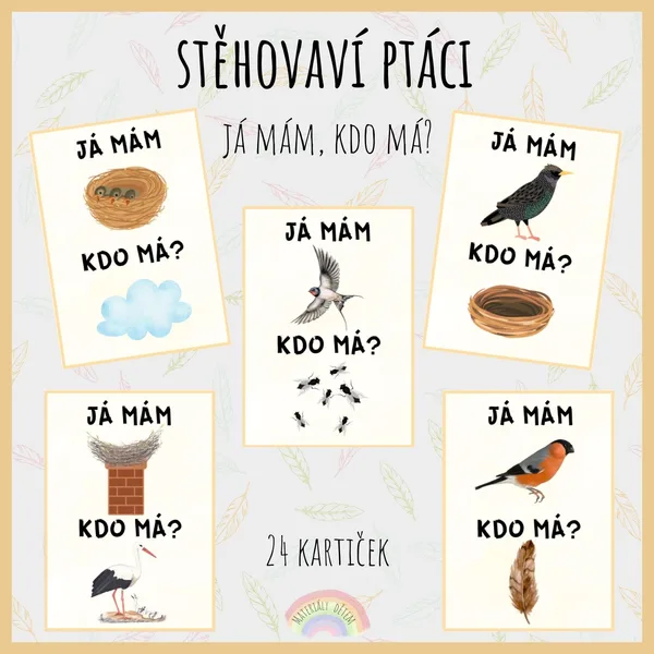 Já mám, kdo má? Stěhovaví ptáci 1