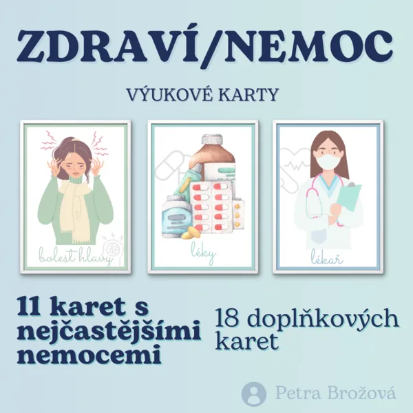 Výukové karty "Zdraví/Nemoc" 1