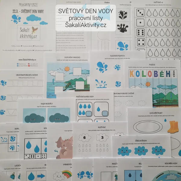 Pracovní listy - SVĚTOVÝ DEN VODY 1
