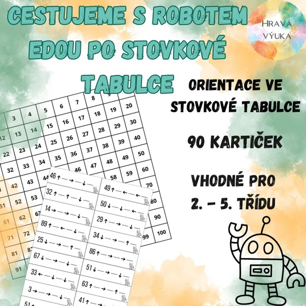 Cestujeme s robotem Edou po stovkové tabulce 1