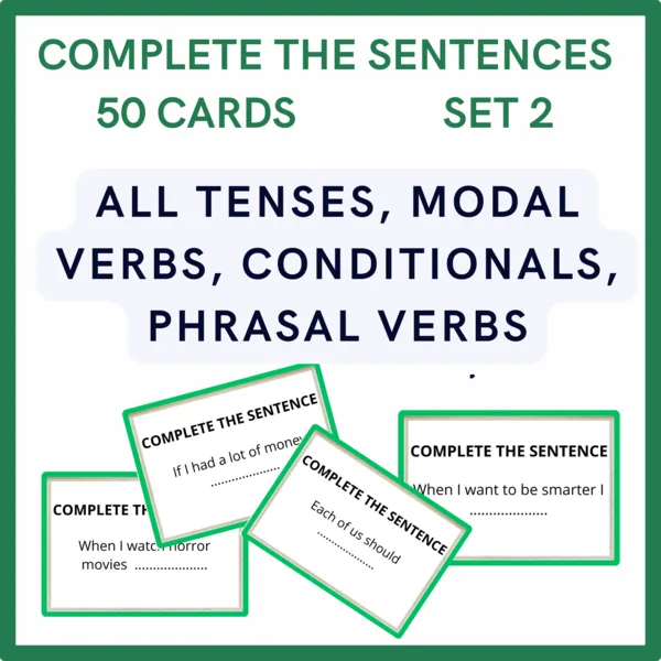 Complete the sentences SET 2 1