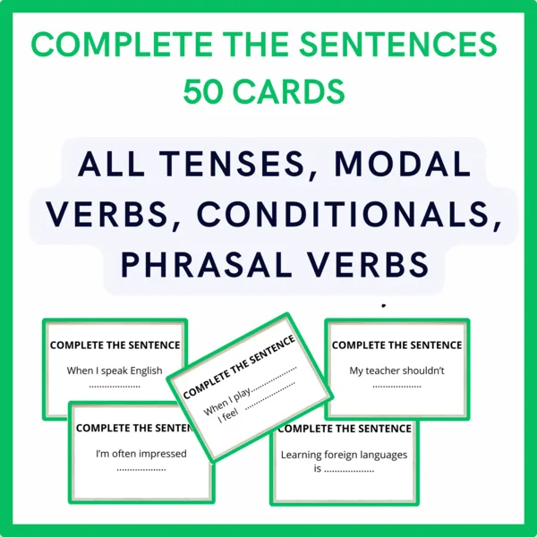 Complete the sentences SET 1 1
