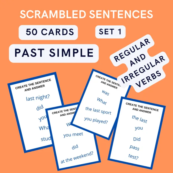 PAST SIMPLE - Scrambled sentences SET 1 1