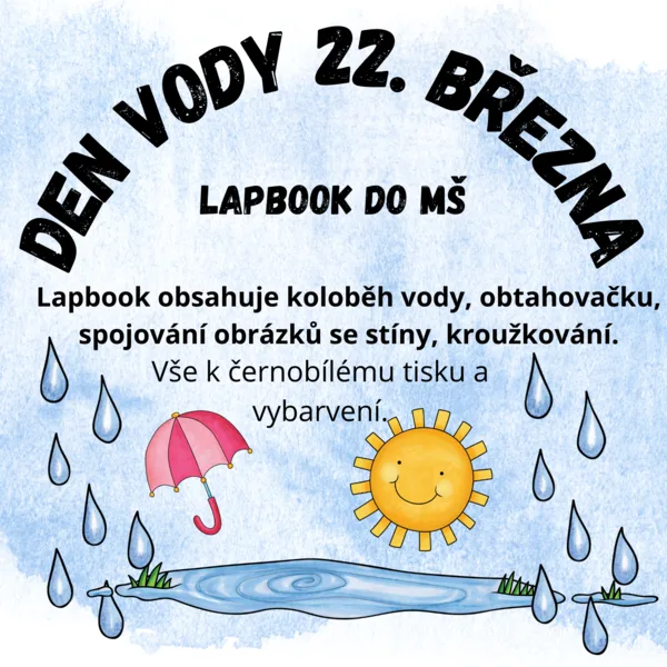 Světový den vody lapbook 1