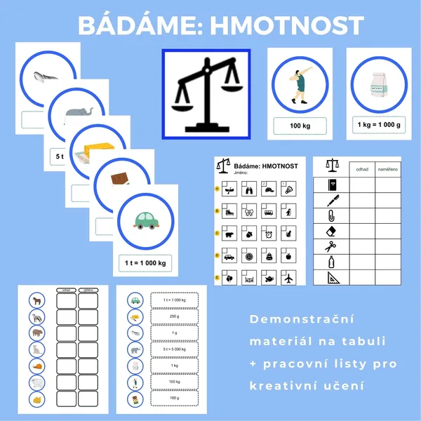 Bádáme: HMOTNOST 1