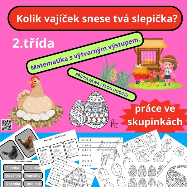 VELIKONOCE - Kolik vajíček snese tvá slepička? PŘÍPRAVA NA CELOU HODINU. 1