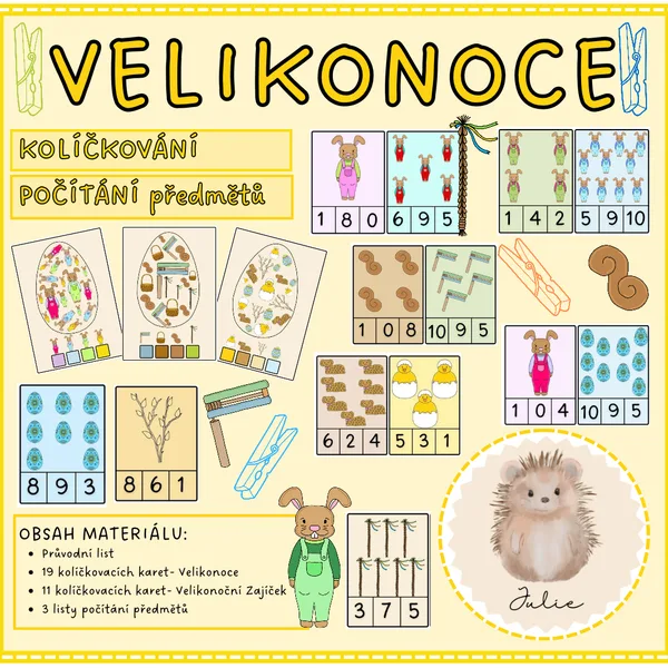 VELIKONOCE- kolíčkování 1
