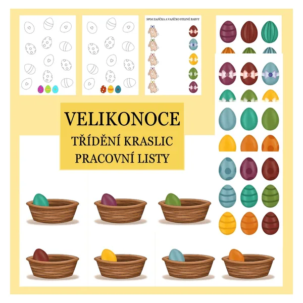 Velikonoce - třídění kraslic 1