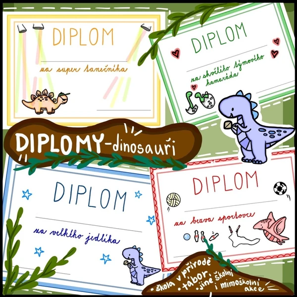 DIPLOMY - dinosauři 1